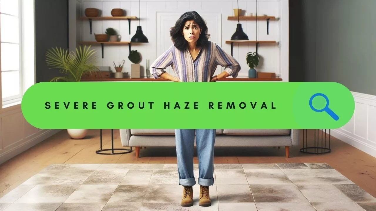 Video Thumbnail: Severe Grout Haze Removal by Keep It Clean Carpet and Tile. Severe Grout Haze Removal