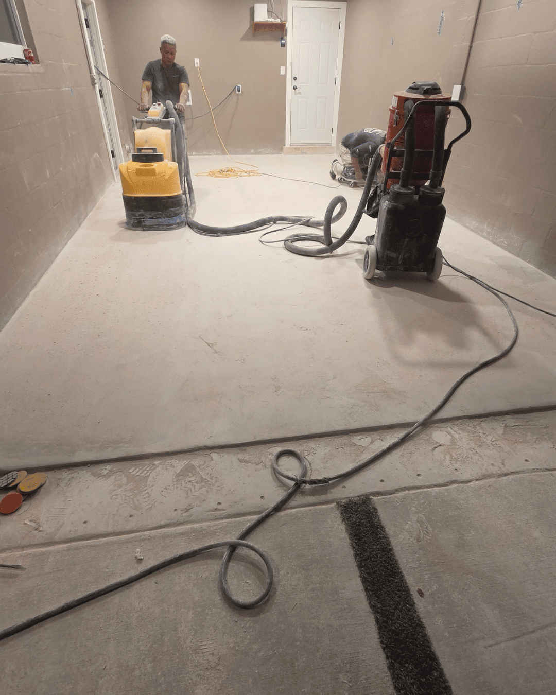 concrete garage floor restoration in Miami