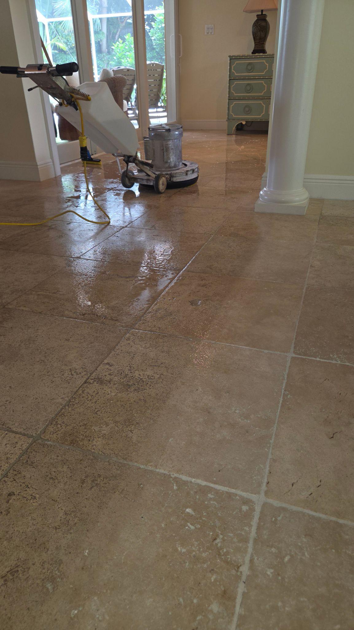 travertine clean and seal key largo