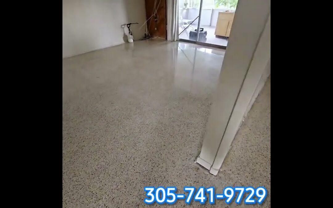 Restoring a Scratched Terrazzo Floor in Cutler Bay